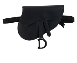 Saddle Belt Bag, Leather, Black, 50MA0210, DB, 3*